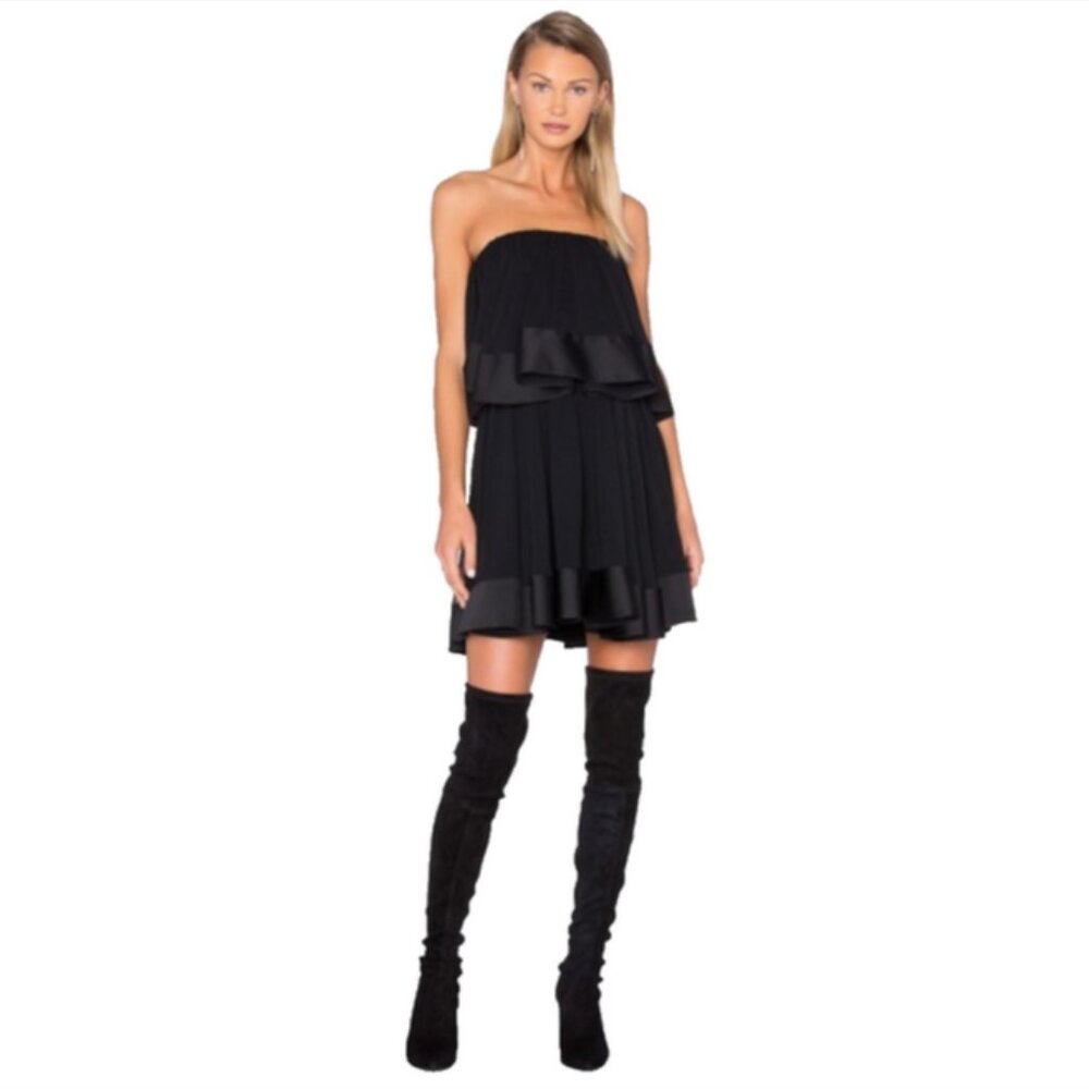 Keepsake The Label Not To Be Tiered Strapless Mini Dress